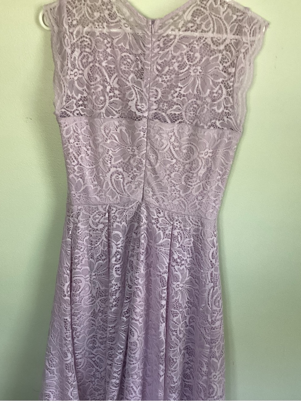 Lace A-Line Midi Dress in Lavender